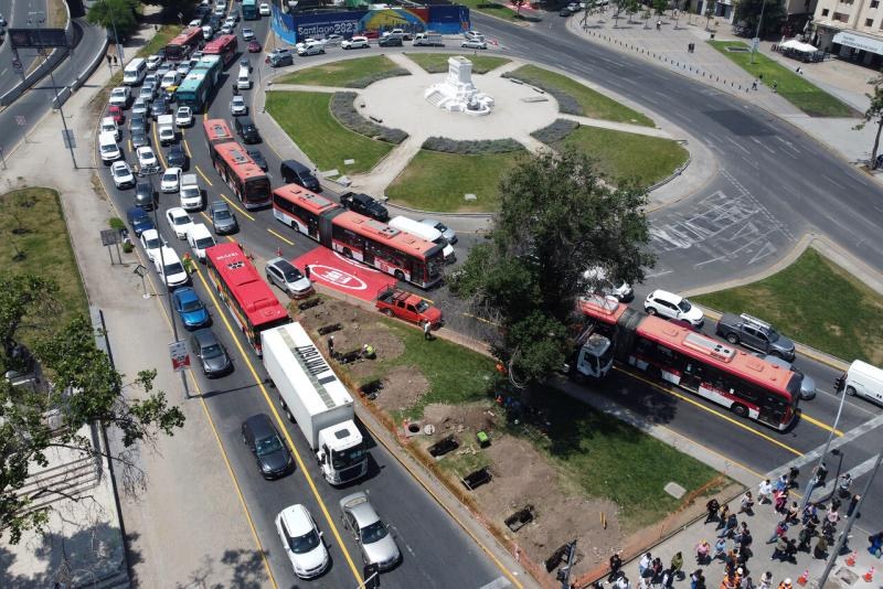 Gestión de tránsito Santiago